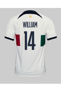 Portugali William Carvalho #14 Jalkapallovaatteet Vieraspaita MM-kisat 2022 Lyhythihainen